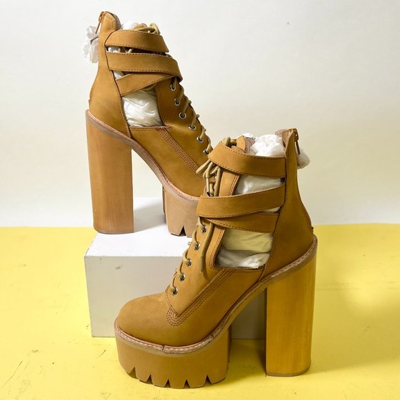 NIB Jeffrey Campbell Adner, Wheat Platform Boots - Picture 2 of 8